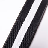 100 Yard Grosgrain Ribon, Flat Polyester Band, Webbing Garment Sewing Accessories, Stripe Pattern, Black, 1 inch(25mm)x0.5mm