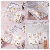 1 Set Transparent Jewelry Storage Book, with 140 Slots and 60Pcs Clear Zip Lock Bags, PVC Anti Oxidation Jewelry Storage Organizer for Rings Necklaces Bracelets Earrings Jewelry Beads, Clear, 20x17.5x3.5cm