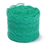 5 Roll Polyester Lace Trim, Lace Ribbon For Sewing Decoration, Sea Green, 45mm, about 1- 3/4 inch(45mm) wide, about 10.93 yards (10m)/roll