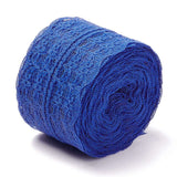 5 Roll Polyester Lace Trim, Lace Ribbon For Sewing Decoration, Medium Blue, 45mm, about 1- 3/4 inch(45mm) wide, about 10.93 yards (10m)/roll