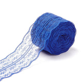 5 Roll Polyester Lace Trim, Lace Ribbon For Sewing Decoration, Medium Blue, 45mm, about 1- 3/4 inch(45mm) wide, about 10.93 yards (10m)/roll