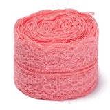 5 Roll Polyester Lace Trim, Lace Ribbon For Sewing Decoration, Pale Violet Red, 45mm, about 1- 3/4 inch(45mm) wide, about 10.93 yards (10m)/roll