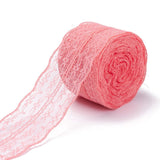 5 Roll Polyester Lace Trim, Lace Ribbon For Sewing Decoration, Pale Violet Red, 45mm, about 1- 3/4 inch(45mm) wide, about 10.93 yards (10m)/roll