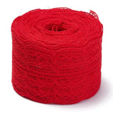 5 Roll Polyester Lace Trim, Lace Ribbon For Sewing Decoration, Red, 45mm, about 1- 3/4 inch(45mm) wide, about 10.93 yards (10m)/roll