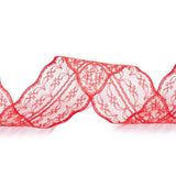 5 Roll Polyester Lace Trim, Lace Ribbon For Sewing Decoration, Red, 45mm, about 1- 3/4 inch(45mm) wide, about 10.93 yards (10m)/roll