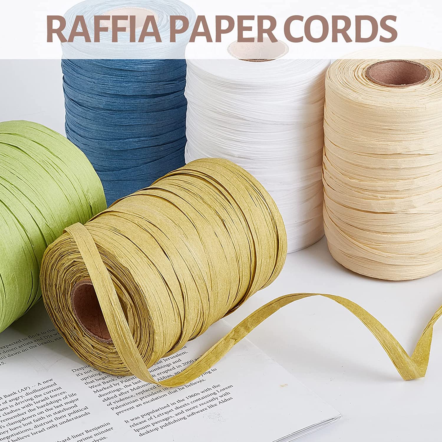 Raffia Twisted Paper Cord, Raffia Accessories