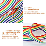 25m Rainbow Ribbon Grosgrain Stripe Double Face Polyester Ribbon 5 Sizes 15/20/25/30/40mm for Crafts DIY Sewing Accessories Gift Boxes Wrapping Wedding Party Birthday Festival Decoration