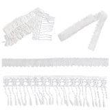 Lace Trim, Polyester Lace Ribbon Edge Trimmings, for Sewing and Bridal Wedding Decoration, White, 116mm,  1-1/8 inches(28mm); 5yards(4.57m); 2bundles/set