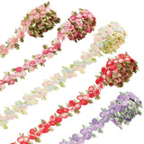 2 Roll Polyester Ribbons, Double Face Ruffle Ribbon, for DIY Gift Packing, Flower Packaging, PeachPuff, 7/8 inch(22mm), 10 yards/roll(91.44m/roll