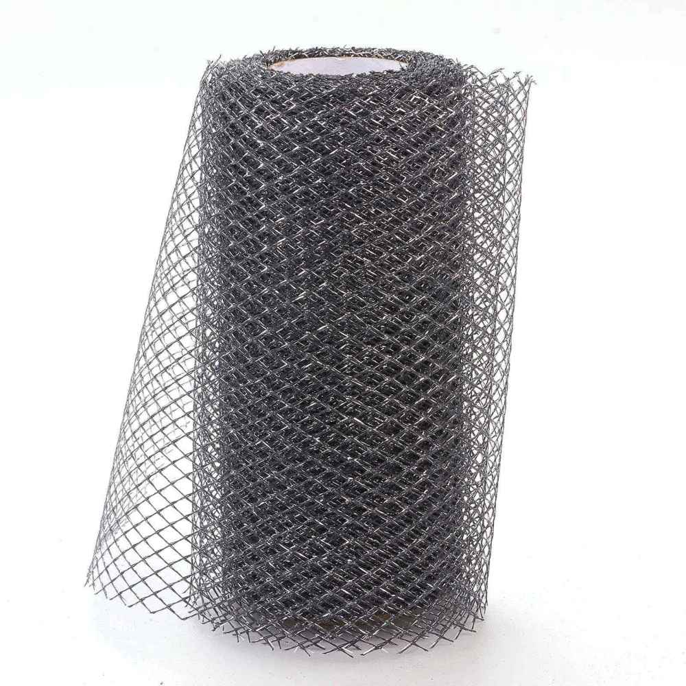 CRASPIRE 5 Roll Star Sequin Deco Mesh Ribbons, Tulle Fabric, Tulle