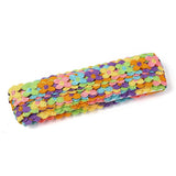 15 Yard 4-Petals Flower Polyester Lace Trims, Embroidered Applique Sewing Ribbon, for Sewing and Art Craft Decoration, Colorful, 7/8 inch(23mm), 15 yards/roll(13.72m/roll)