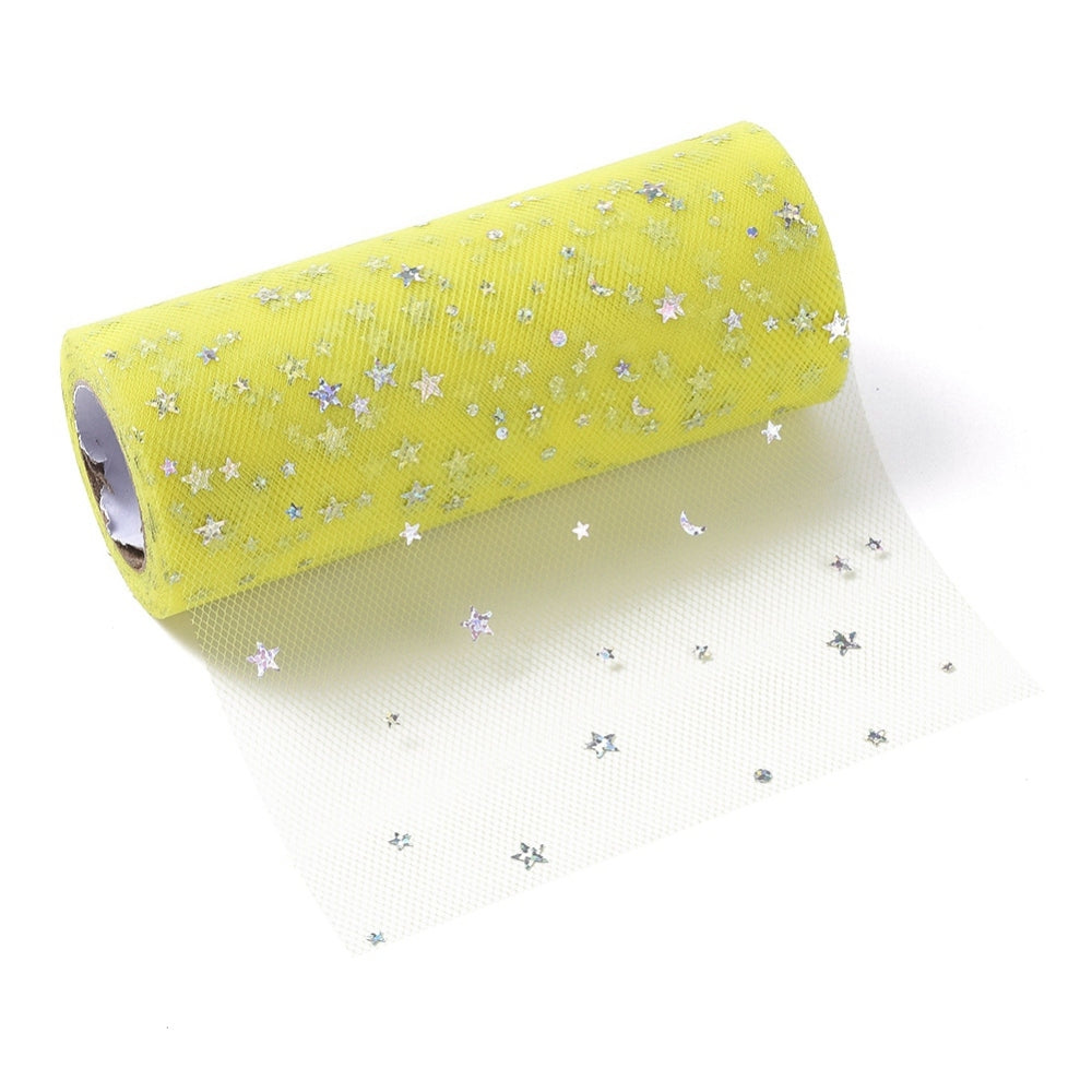 CRASPIRE 5 Roll Glitter Sequin Deco Mesh Ribbons, Tulle Fabric, Tulle Roll  Spool Fabric For Skirt Making, Mixed Color, 6 inch(15cm), about  25yards/roll(22.86m/roll)