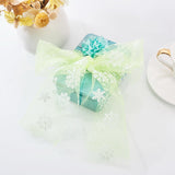 5 Roll Snowflake Deco Mesh Ribbons, Tulle Fabric, Tulle Roll Spool Fabric For Skirt Making, Green Yellow, 6 inch(15cm), about 10yards/roll(9.144m/roll)