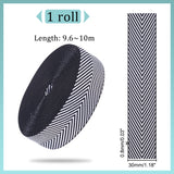 50 Roll Polyester Ribbons, Snowflake, Snow, 1 inch(25mm), about 2yards/roll(1.8288m/roll)