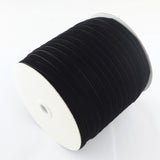 10 pc Flat Single Face Velvet Ribbon, for Garment Accessories, Mixed Color, 5/8 inch(16mm), about 2m/pc