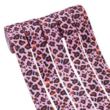 5 Bundle Leopard Printed Grosgrain Ribbons, for Hair Bows, Headbands, Crafting and Gift Wrapping, Pink, 1 inch(25mm), about 5yards/Bundle(4.57m/Bundle)