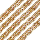 Gold Braid Trim 5/8 X 12.5 Yards Polyester Ribbon Woven Gimp Fringe Trim for Costume DIY Crafts Sewing Jewelry Making Home Decoration