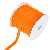 1 Roll Cotton Twill Tape Ribbons, Herringbone Ribbons, for Sewing Craft, Orange, 3/8 inch(10mm), about 80yards/roll(73.15m/roll)