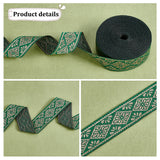 5 Roll 20 Yards Polyester Ruffled Ribbon, Pleated Tartan Ribbon for Wedding, Gift, Party Decoration, Yellow Green, 1-1/2 inch(38mm), about 20.00 Yards(18.29m)/Roll