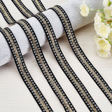 1 Roll Sparkle Polyester Satin Ribbons, with Glitter Powder, White, 3/8 inch(9~10mm), about 50yards/roll(45.72m/roll)