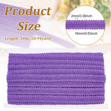 1 Card 11 Yards 5/8 Purple Braid Trim Polyester Woven Braid Trim Centipede Decorative Gimp Trim Basic Trim for DIY Craft Costume Sewing Curtain Slipcover Home Decoration Accessories