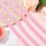 1 Card 11 Yards 5/8 Pink Braid Trim Polyester Woven Braid Trim Centipede Decorative Gimp Trim Basic Trim for DIY Craft Costume Sewing Curtain Slipcover Home Decoration Accessories