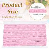 1 Card 11 Yards 5/8 Pink Braid Trim Polyester Woven Braid Trim Centipede Decorative Gimp Trim Basic Trim for DIY Craft Costume Sewing Curtain Slipcover Home Decoration Accessories