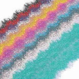 20 pc Nonelastic Lace Trim, Polyester Ribbon for Jewelry Making, Mixed Color, 3-1/2 inch(90mm)