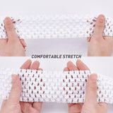 1 Roll 5.5 Yards Wide Elastic Crochet Headband Ribbon 2.2 Crochet Stretch Trim Fabric for Hair Accessories Tube Top, White