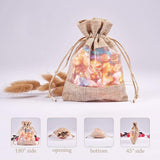 1 Set 20PCS 3.9x5.5'' Cotton Organza Bags Cotton Woven Drawstring Closure Bags with Drawstring Wedding Party Favor Jewelry Gift Bags Pouches, Tan