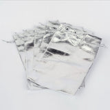 100 pc Organza Bags, Rectangle, Silver, 18x13cm