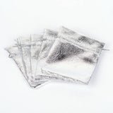 100 pc Organza Bags, Rectangle, Silver, 9x7cm