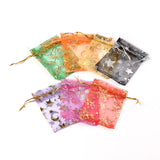 1 Bag Organza Bags, Mixed Color, 9~10x11~12cm