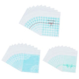 1 Set 290Pcs OPP Cellophane Bags Clear Plastic Self Sealing Envelope Crystal Bag about 5x3.8 Inches for Jewelry Party Candy Cookies, Blue Series Color