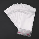 1000 pc Rectangle Cellophane Bags, White, 11.5x5cm, Unilateral Thickness: 0.1mm, Inner Measure: 6.6x5cm, Hole: 6mm