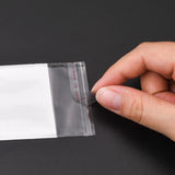 1000 pc Rectangle Cellophane Bags, White, 11.5x5cm, Unilateral Thickness: 0.1mm, Inner Measure: 6.6x5cm, Hole: 6mm