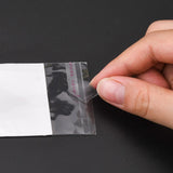 1000 pc Rectangle Cellophane Bags, White, 11.8x4.6cm, Unilateral Thickness: 0.1mm, Inner Measure: 7.5x4.6cm, Hole: 6mm