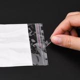 500 pc Rectangle Cellophane Bags, White, 12x7.5cm, Unilateral Thickness: 0.1mm, Inner Measure: 7.5x7.5cm, Hole: 6mm