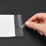 500 pc Rectangle Cellophane Bags, White, 12x8.1cm, Unilateral Thickness: 0.1mm, Inner Measure: 7.4x8.1cm, Hole: 6mm