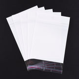 500 pc Rectangle Cellophane Bags, White, 16x9.5cm, Unilateral Thickness: 0.05mm, Inner Measure: 10.7x9.5cm, Hole: 6mm