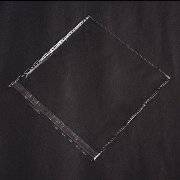 CRASPIRE 500 pc Rectangle Cellophane Bags, White, 16x9.5cm
