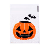 1 Bag Rectangle Plastic Cellophane Bags, for Halloween, White, 13x10cm, Unilateral Thickness: 0.035mm, Inner Measure: 10x10cm, about 96~100pcs/bag