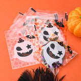 1 Bag Rectangle Plastic Cellophane Bags, for Halloween, Red, 13x10cm, Unilateral Thickness: 0.035mm, Inner Measure: 10x10cm, about 96~100pcs/bag