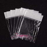 2000 pc Cellophane Bags, White, 8x6cm, Unilateral Thickness: 0.025mm, Inner Measure: 5.7x6cm, Hole: 6mm