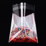 1 Bag Rectangle OPP Cellophane Bags, with Word Love, Red, 14x9.9cm, Unilateral Thickness: 0.035mm, Inner Measure: 11x9.9cm, about 95~100pcs/bag