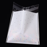 1 Bag Rectangle OPP Cellophane Bags for Christmas, Colorful, 13.1x9.9cm, Unilateral Thickness: 0.035mm, Inner Measure: 9.9x9.9cm, about 95~100pcs/bag