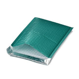 100 pc Matte Film Package Bags, Bubble Mailer, Padded Envelopes, Rectangle, Teal, 27x17.2x0.2cm