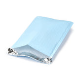 100 pc Matte Film Package Bags, Bubble Mailer, Padded Envelopes, Rectangle, Light Blue, 27x17.2x0.2cm