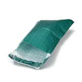 100 pc Matte Film Package Bags, Bubble Mailer, Padded Envelopes, Rectangle, Teal, 22.2x12.4x0.2cm