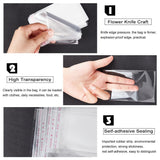 1 Set 2000Pcs 5 Sizes Clear Resealable Cellophane Bags, Self Adhesive Sealing OPP Plastic Food Treat Cello Bags Great for Bakery Bread Candy Cookie Pastry Soap Candle Gift Wrapping